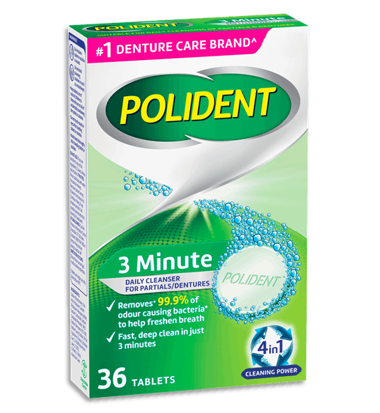 Polident 3 Minute Cleanser Tablets Polident Australia